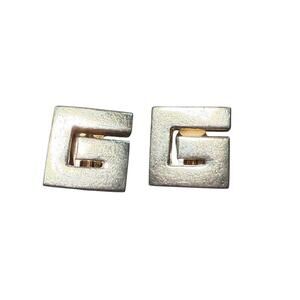Vintage Givenchy “G” Gold Tone Clip-On Earrings